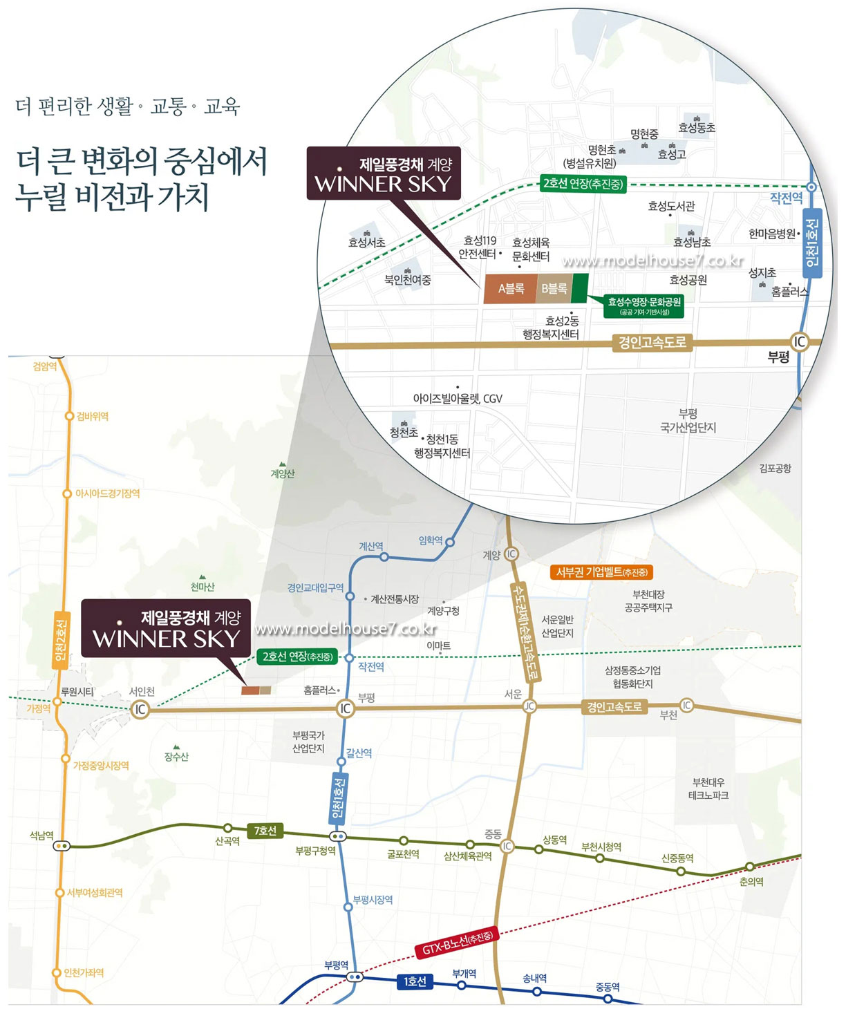 더 편리한 생활 교통 교육 더 큰 변화의 중심에서 누릴 비전돠 가치