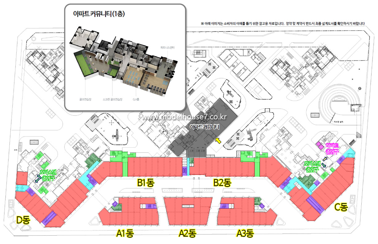 상업시설 구성 1층   